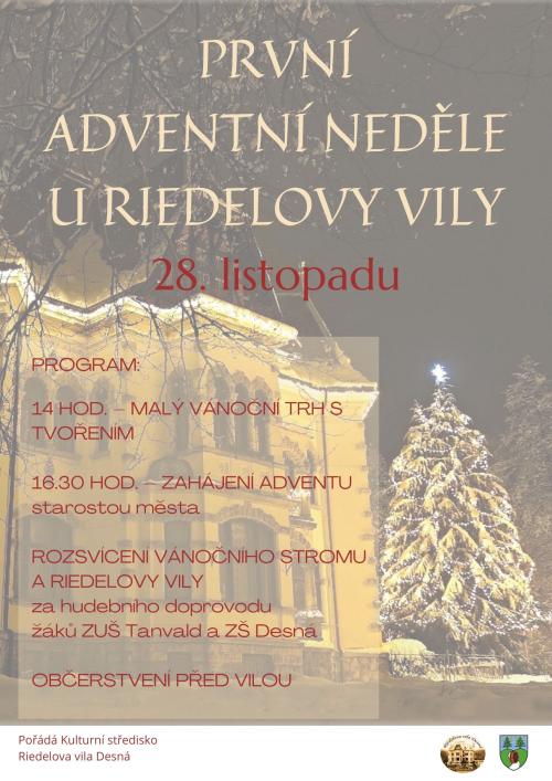 PRVNÍ ADVENTNÍ NEDĚLE U RIEDELOVY VILY 1